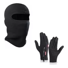 Kit Luvas Motociclista + Touca Balaclava - 4 Tamanhos