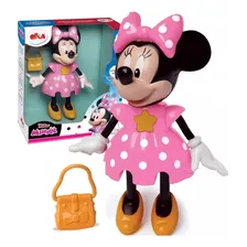 Boneca Minnie Conta Historias Rosa Disney Elka