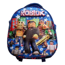 Mochila Roblox/ A4 Escolar Niños/ Nido/ Diseño 3d Colegio 