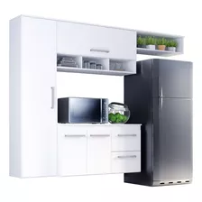 Cozinha Compacta Lua 4 Portas 2gav Cor Branco