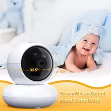 ~? Monitor De Bebé Con 2 Cámaras: 4.3 '' Pantalla Lcd Audio 