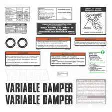 Adesivos Advertência Precaução Para Yamaha Rd 350