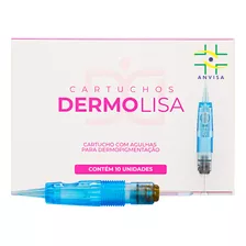 Kit 10 Agulha De Rosca Cartucho Dermo Lisa 1rl 0,3mm Anvisa