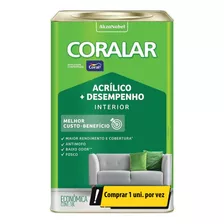 Tinta Acrílica Coralar Branco Uso Interno 18 Litros - Coral