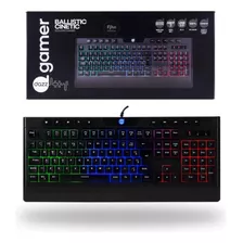 Teclado Balistic Cinetic Abnt2 Pt-br Cor Preto Rgb