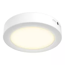 Lampara Tecnolite 12ptlledr30mvb Sobreponer Techo Blanco 12w Luz Suave Cálida