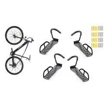 4x Ganchos Suporte Parede Para Pendurar Bicicleta C Parafuso