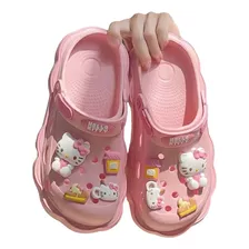 Sandalias Pantunfla De Hello Kitty Con Pines Kawaii Original