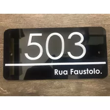 Número Para Casa, Acrílico, Residencial Personalizado 20x10