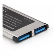 Placa Express Card 34 Mm Com 2 Portas Usb 3.0 Para Notebook