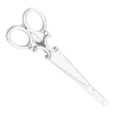 Clip Broche Para Cabello De Tijeras Estilista Plata M0073 C