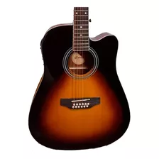 Guitarra Electroacustica Texana Segovia Sunburst Sgc12sb