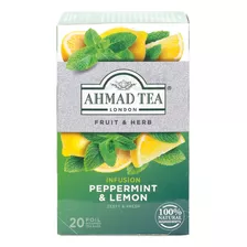 Ahmad Tea Caja X 20 Bags Infusion Peppermint Lemon