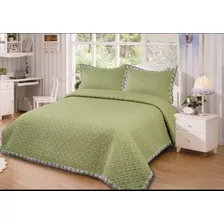 Cubrecama De Verano 2 Plazas Quilt Bordado