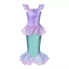 Vestido Fantasia Ariel Pequena Sereia Infant Princesa Disney