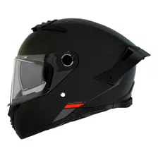 Capacete Mt Thunder 4 Solid Matt Black C/óculos Motociclista