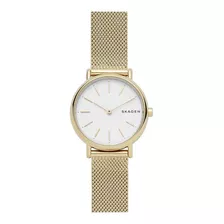 Skagen Signatur Slim Gold-tone Malla De Acero Reloj