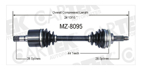 Flecha Delantero Lhford Probe Std L4 1994-1997 Ctk Foto 2