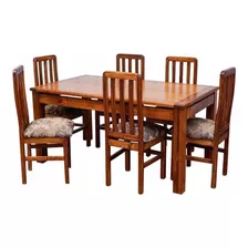 Comedor Madera 6 Sillas Línea Premium