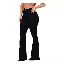 Calça Jeans Feminina Flare Preta