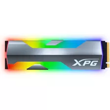 Disco Sólido Ssd Xpg Spectrix S20g 500gb Nvme Pcie Gen3 M.2 Rgb Plateado