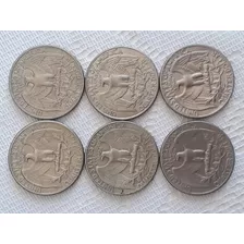 Quarter Dólar 1965, 66, 67, 74, 78 E 79