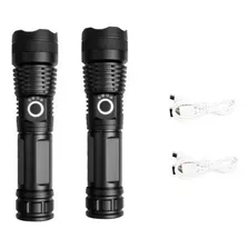 2peças Superpoderosa Lâmpada Tática Xhp50 Lumens Zoom