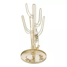 Mygift Tono Dorado Metal En Forma De Cactus Joyeria Torre