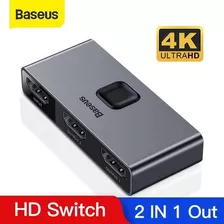 Switch Baseus Hdmi 4k Conmutador Bidireccional Ps5 Mi Box Pc