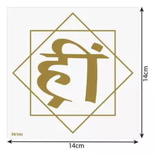 Placa Hrim - Radiestesia Radiônica 14x14 (cm)