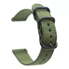 Pulseira Nylon Militar Verde Para Smartwatch Zeblaze Gts 2