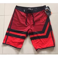 Short Bermuda Pantaloneta Fox Rojo Talla 32 Original Surf