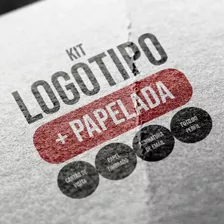 Kit Logo + Papelada Logotipo Papel Timbrado Cartão Logomarca
