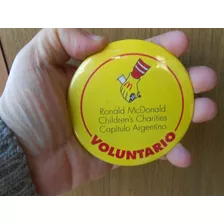 Lucheto Pin Prendedor Voluntario Casa Mcdonald Argentina