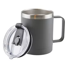 Termo 14oz De Acero Inoxidable Térmico Taza Para Café 414ml Color Gris