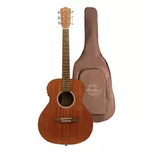 Guitarra Electroacustica Bamboo 38 Mahogany Con Funda Color Marrón Claro Material Del Diapasón Nogal Orientación De La Mano Diestro