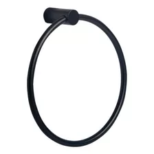 Toallero Aro Accesorio De Baño Negro Mate Ottone Inoxidable