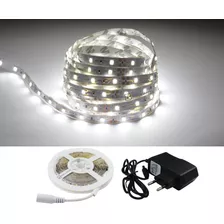 Fita Led 2835 Branco Frio 300 Leds 5 Metros 12v + Fonte Cor Da Luz Branco-frio 110v/220v