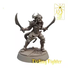 Kit 2 Miniaturas Tiefling Rpg, D&d, Zombicide