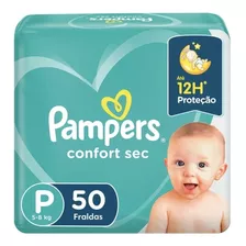 Fraldas Pampers Confort Sec Tamanho P 50 Unidades