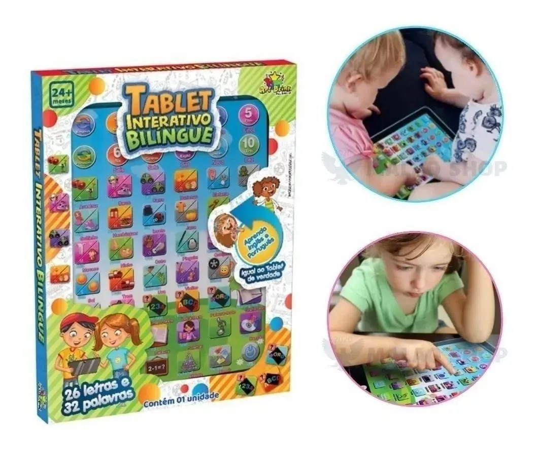 Brinquedo Interativo Educacional Tablet Multifunção Infantil