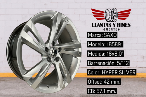 Rines 18 5/112 Vw Jetta Golf Mk6 Bora Passat Leon Audi (2pz) Foto 2