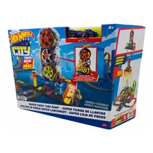 Pista Hot Wheels City Super Loja De Pneus