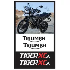 Kit Adesivo Emblema Triumph Tiger 800 Xca 2016 2018 Branca