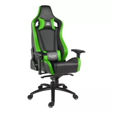 Cadeira Gamer Cilindro À Gás Apoio De Braço Preto E Verde