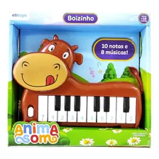 Brinquedo Infantil Teclado Musical Boizinho Para Criança Pilhas