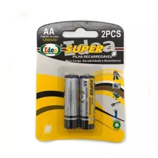 Pilha Super Recarregável Aa 2pcs Mais Carga E Durabilidade