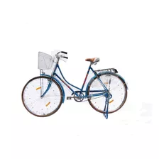 Bicicleta Dama Antigua Retro Vintage Tipo Inglesa Coleccion Color Azul