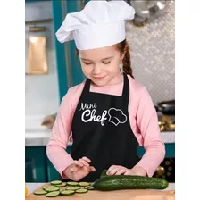 Disfraz 100% Drill Grueso Mini Chef + Gorro Chef - Minichef 