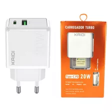  Carregador Fonte Tipo C Pd 20w Turbo Para iPhone Samsung